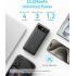 Anker Power Bank, 20,000mAh Travel Essential Portable Charger with Built-in USB-C Cable, 3-Port 87W Max Fast Charging Battery Pack, for MacBook, iPhone 16/15 Series, Samsung, Switch, and More - Black